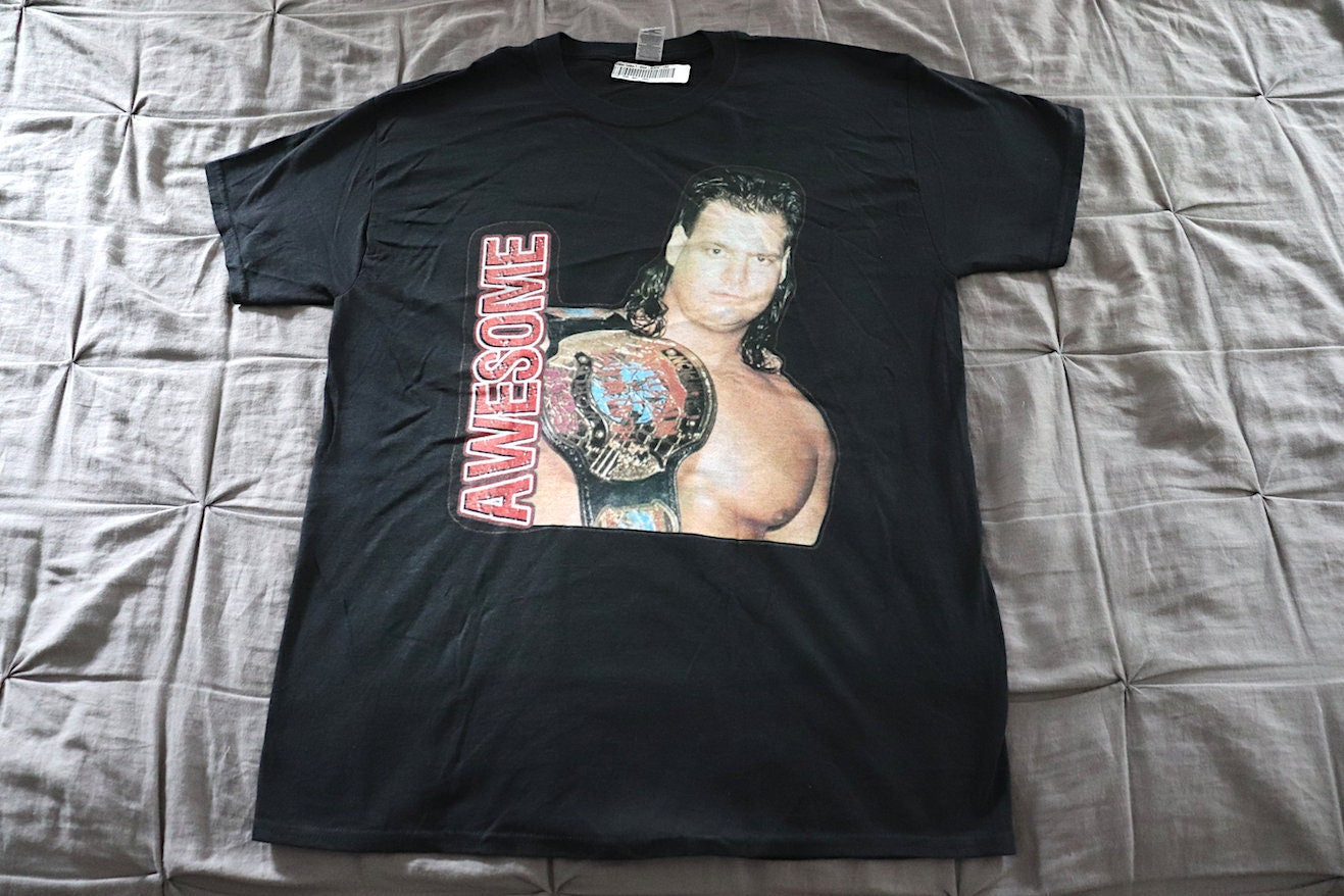 Mike Awesome T-Shirt [FMW - Japan - Hulk Hogan - Ric Flair - Randy Savage - Chris Jericho - Ultimate Warrior - Bret Hart]