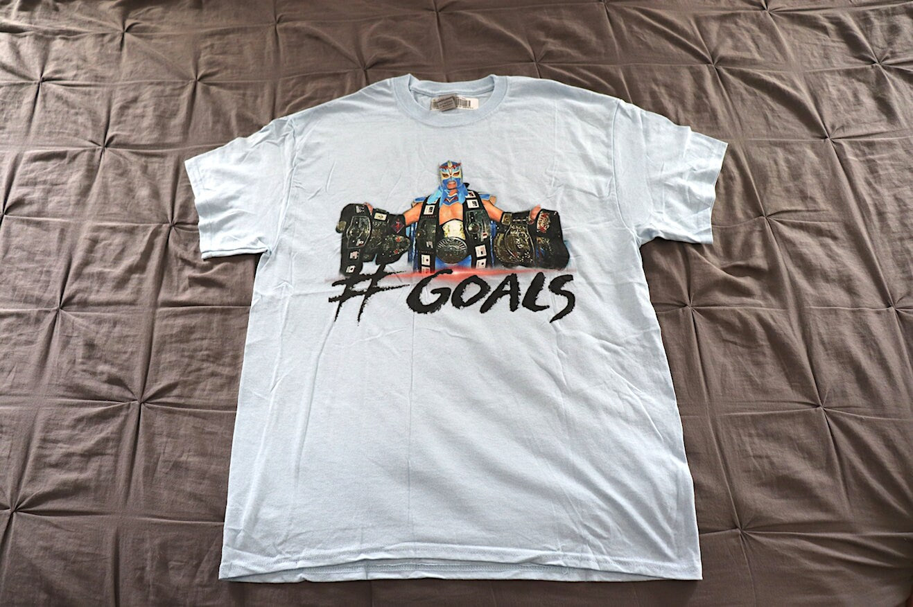 Ultimo Dragon "GOALS" T-Shirt [Japan - NJPW - Hulk Hogan - Great Muta - Masahiro Chono - Ric Flair - Chris Jericho - Liger - Vintage]