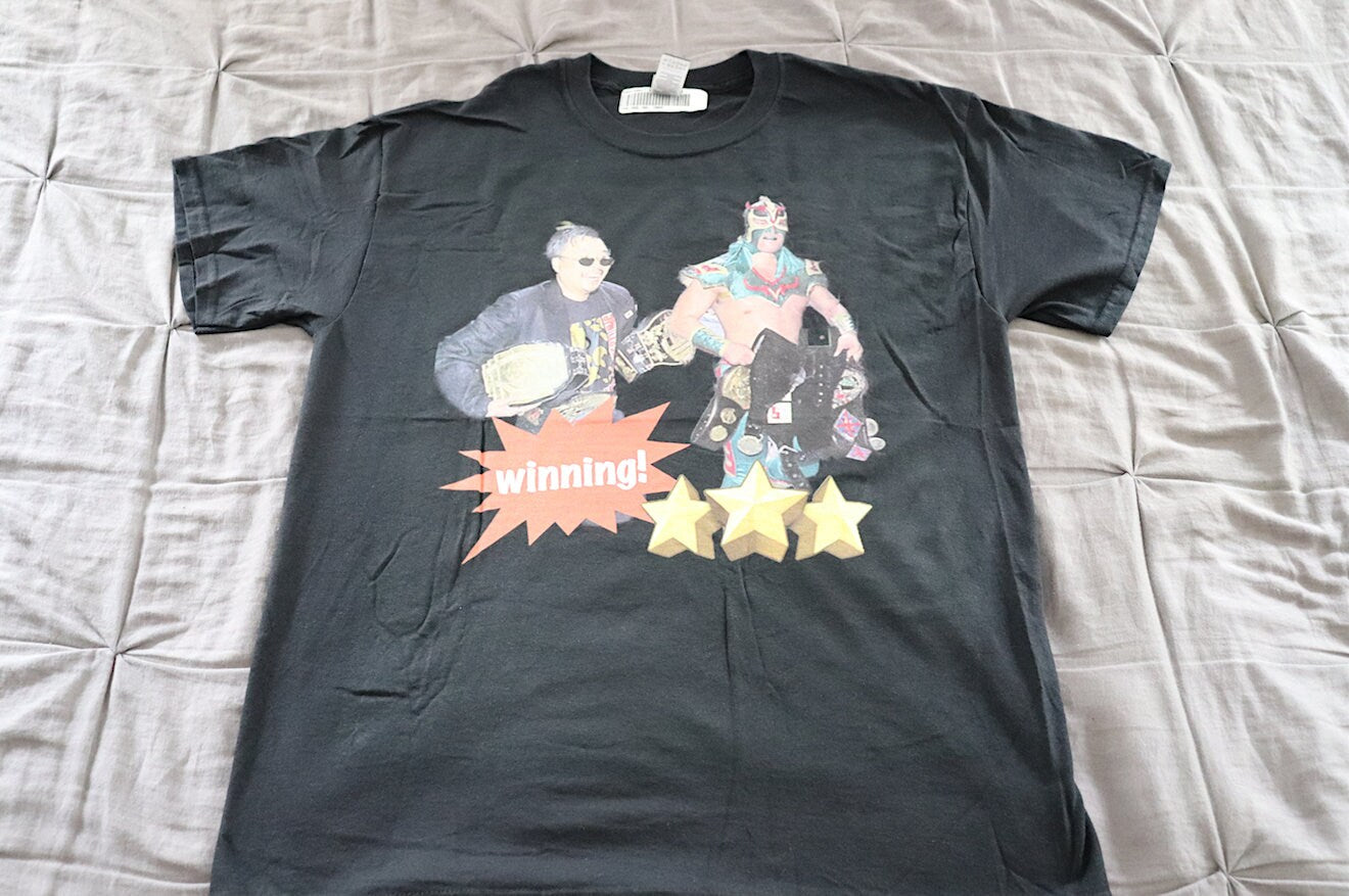 Ultimo Dragon "Winning" T-Shirt [Japan - NJPW - Hulk Hogan - Great Muta - Masahiro Chono - Ric Flair - Chris Jericho - Liger]