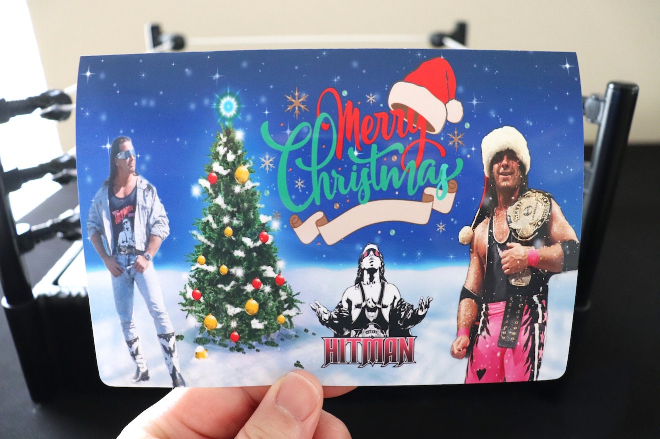 Bret Hart Merry Christmas Card