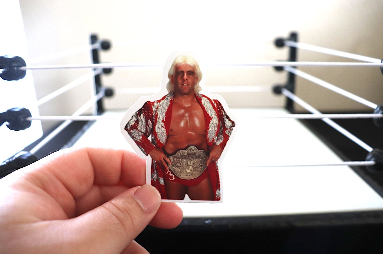 Ric Flair Sticker No.6 [Hulk Hogan - Randy Savage - Ultimate Warrior]