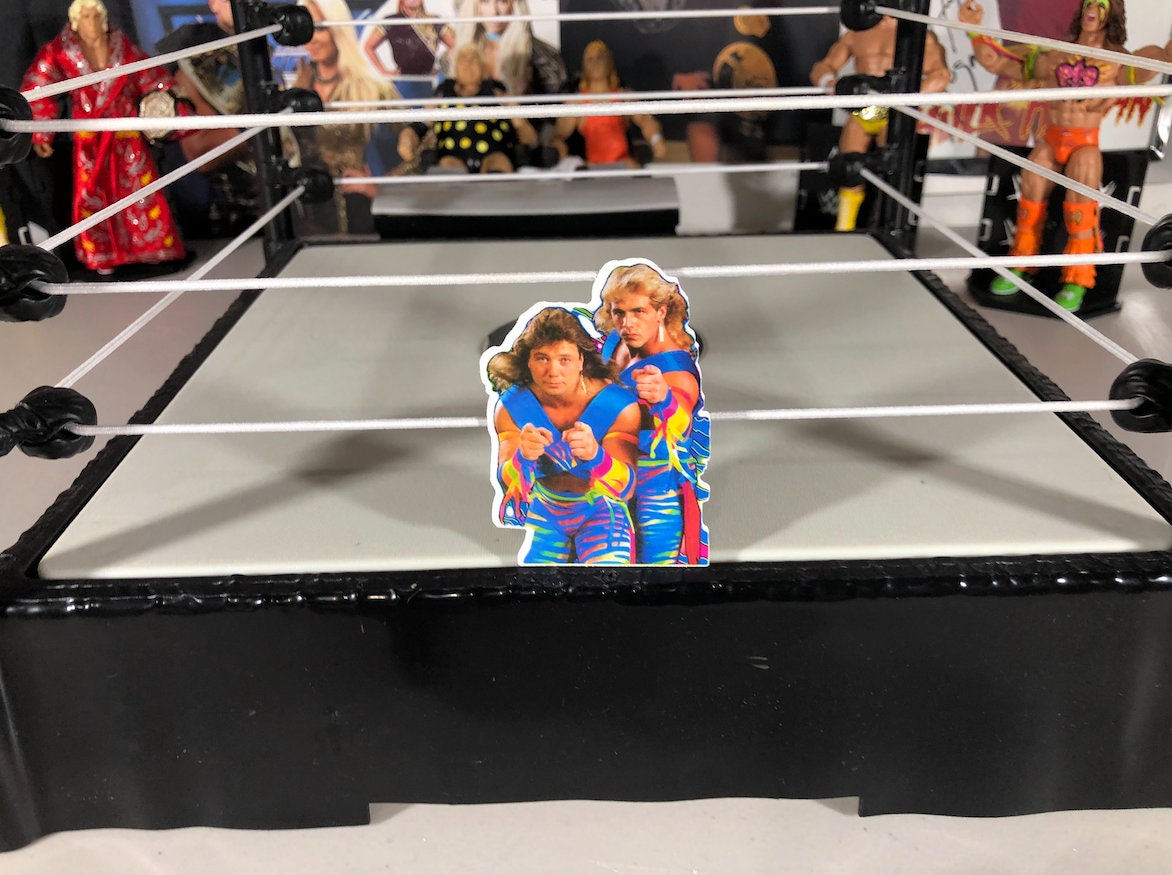 The Rockers Sticker No.2 [Shawn Michaels - Marty Jannetty - Hulk Hogan - Ric Flair - Randy Savage, Ultimate Warrior, Bret Hart]