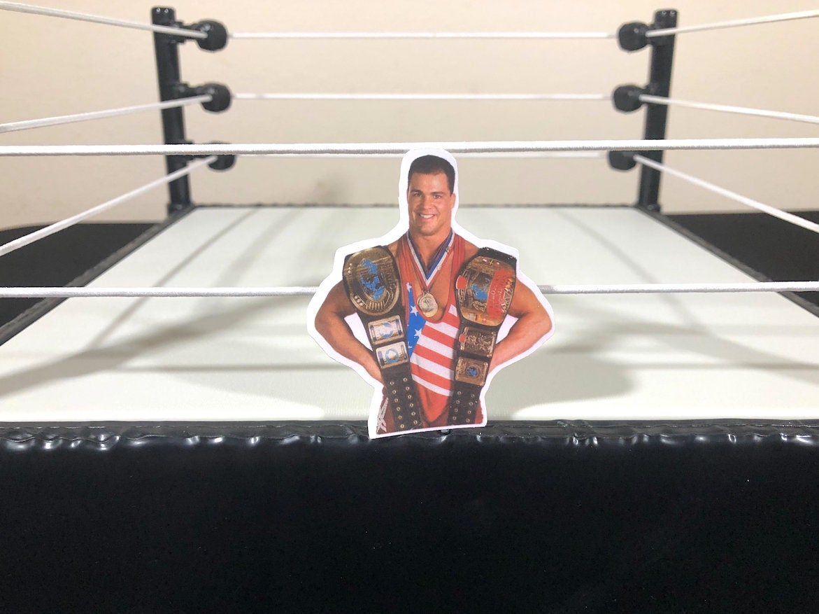 Kurt Angle Sticker No.2 [Hulk Hogan - Ric Flair - Randy Savage - Ultimate Warrior - Macho Man - Njpw - Bret Hart - tna]