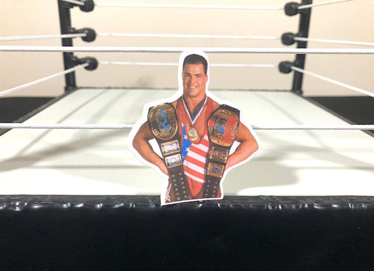 Kurt Angle Sticker No.2 [Hulk Hogan - Ric Flair - Randy Savage - Ultimate Warrior - Macho Man - Njpw - Bret Hart - tna]