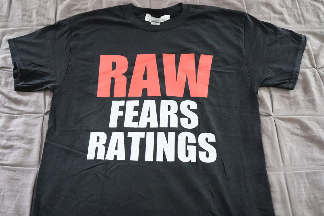 R-@-VV Fears Ratings T-Shirt [Ric Flair - Hulk Hogan - Randy Savage - Chris Jericho - Bret Hart - Ultimate Warrior - Vintage - Thrift]