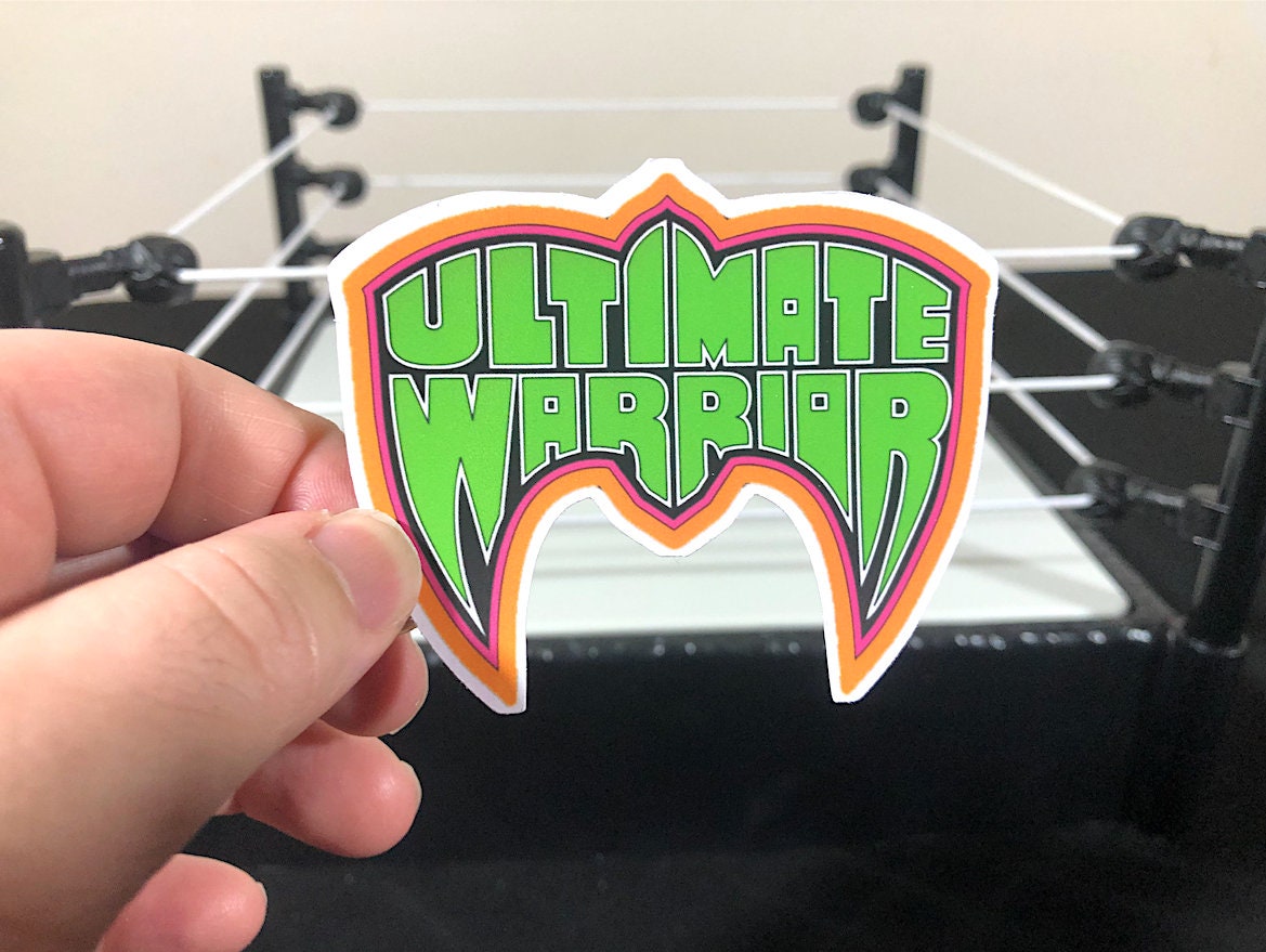 Ultimate Warr1or Log0 Sticker (Stocking Stuffer, Christmas, Secret Santa, Black Friday, Christmas Gift, Holiday, Wrestling, Hulk Hogan)