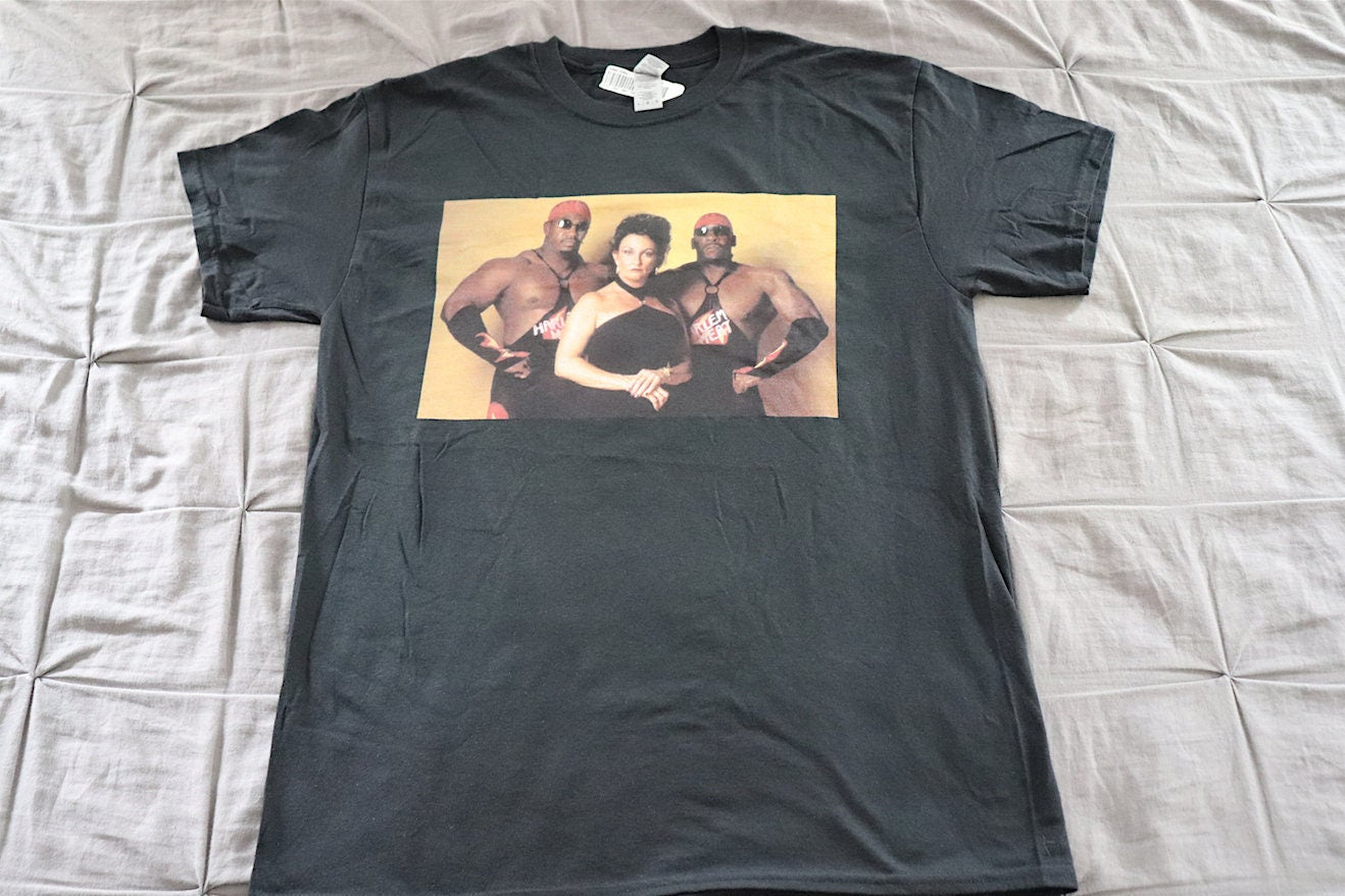 H.Heat & Sister Sherri T-Shirt [Ric Flair - Hulk Hogan - Randy Savage - Chris Jericho - Booker T - Sherri - Harlem]