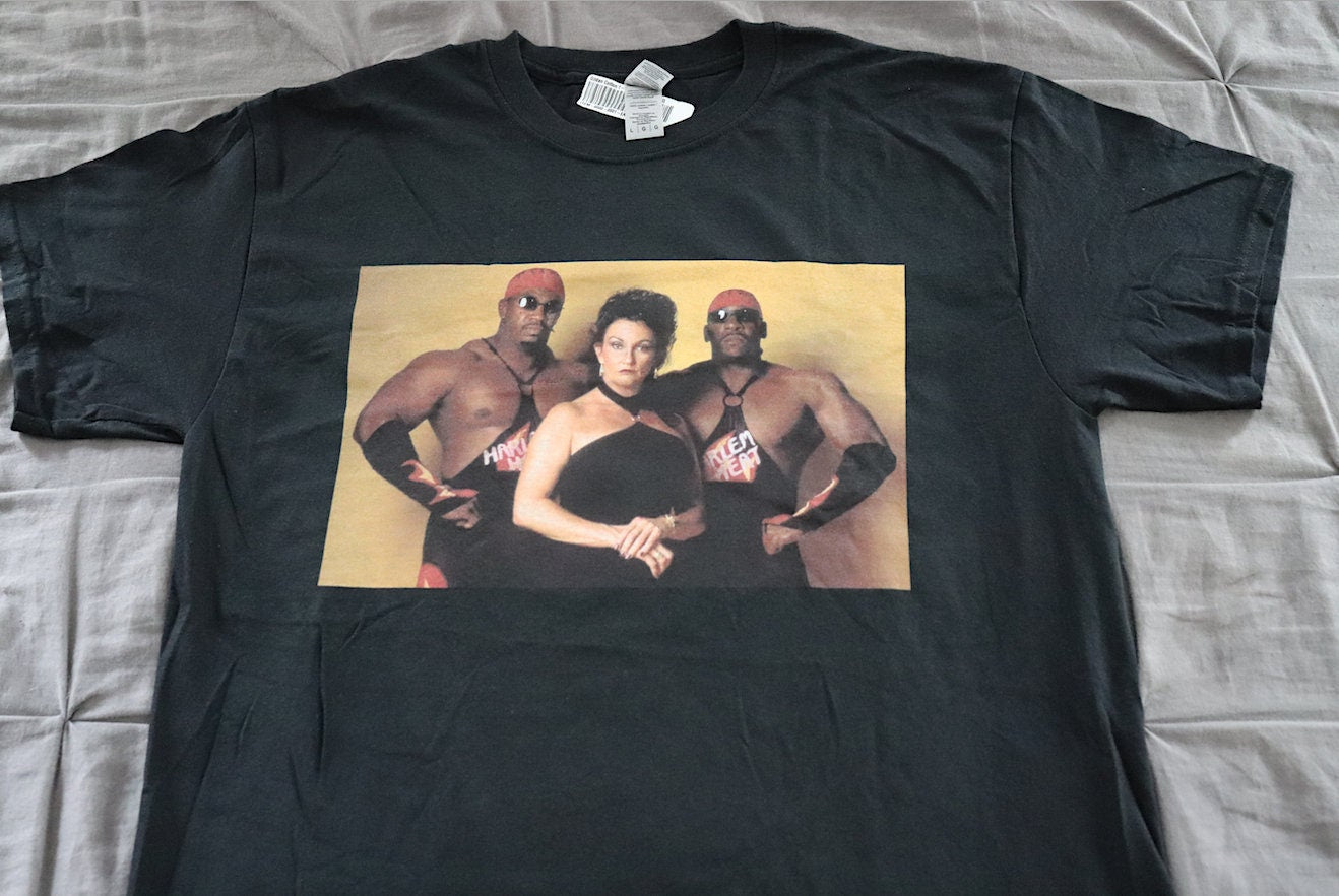 H.Heat & Sister Sherri T-Shirt [Ric Flair - Hulk Hogan - Randy Savage - Chris Jericho - Booker T - Sherri - Harlem]