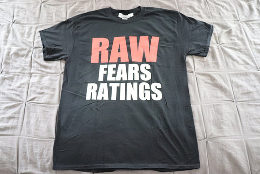 R-@-VV Fears Ratings T-Shirt [Ric Flair - Hulk Hogan - Randy Savage - Chris Jericho - Bret Hart - Ultimate Warrior - Vintage - Thrift]