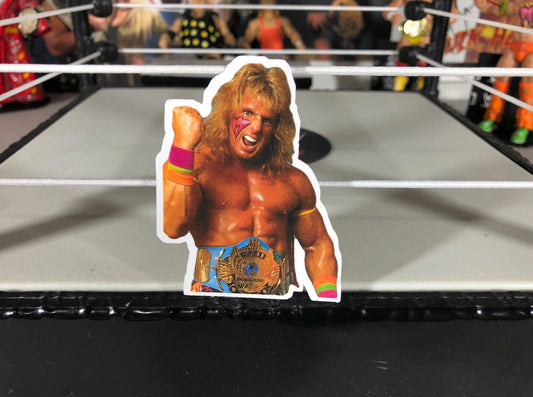 Ultimate Warrior Sticker [Wrestling - Hulk Hogan - Ric Flair - Randy Savage, Ultimate Warrior, 90s]