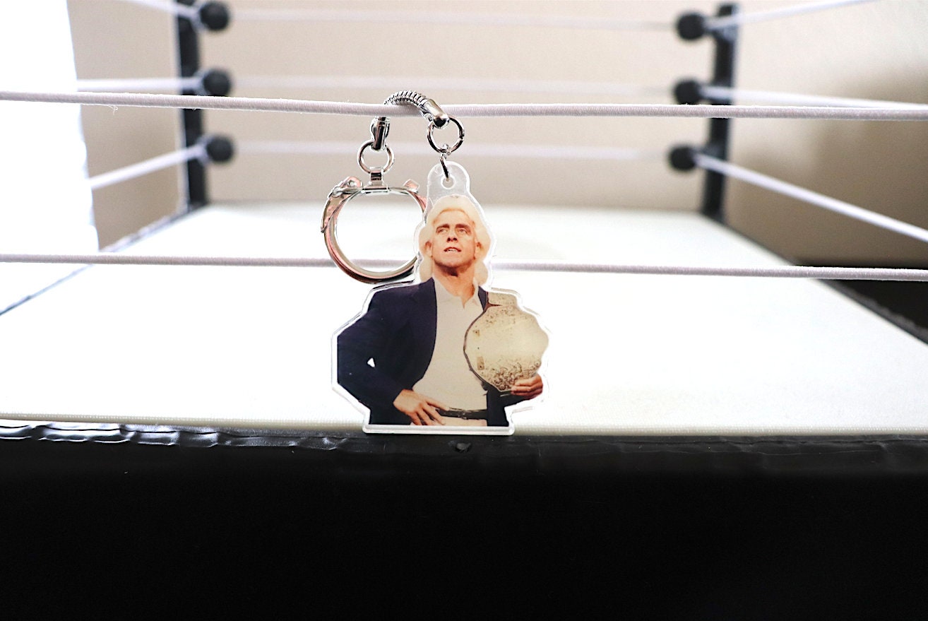 Ric Flair KeyChain 2 [Hulk Hogan - Randy Savage - For Him - KeyChain - Pop Culture - Father's Day - Gift - Vintage - Birthday Gift]