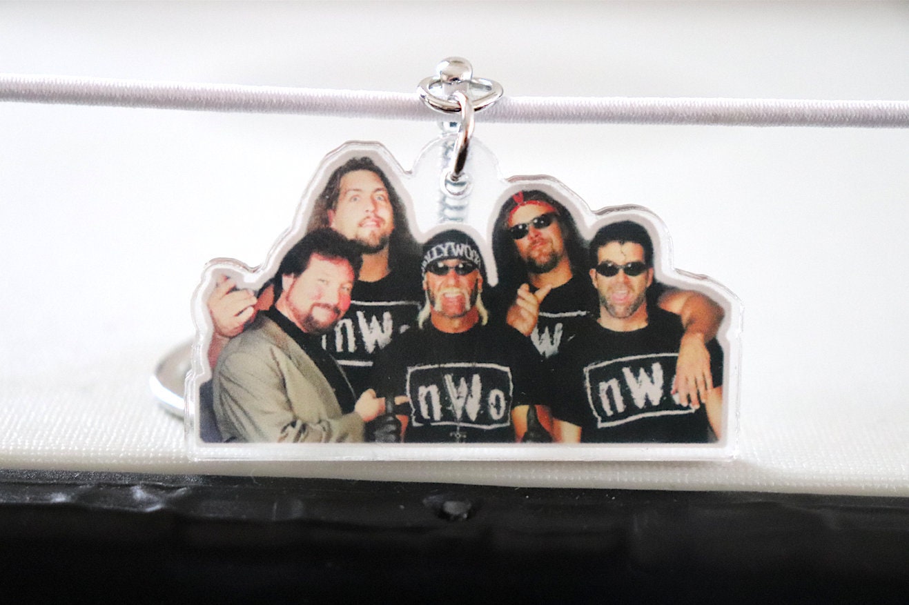 Nvv0 Squad KeyChain [Hulk Hogan - Scott Hall - Kevin Nash - For Him  - Pop Culture - Father's Day - Gift, Valentines Day, Birthday Gift]