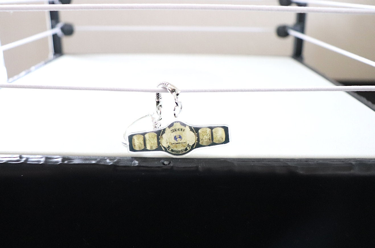 Winged Belt KeyChain [Hulk Hogan - Ric Flair - Randy Savage - For Him  - Pop Culture - Valentine's Day - Gift - Valentine - Birthday Gift]