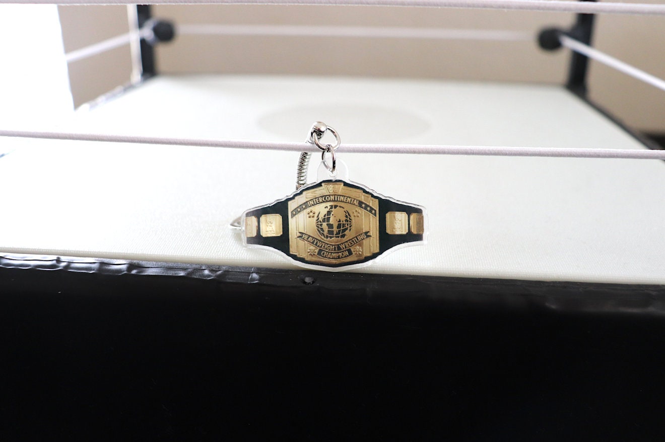 IC Title KeyChain [Hulk Hogan - Ric Flair - Randy Savage - For Him  - Pop Culture - Father's Day - Gift - Birthday Gift]