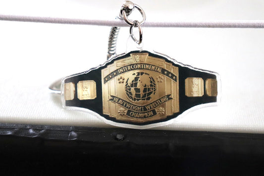 IC Title KeyChain [Hulk Hogan - Ric Flair - Randy Savage - For Him  - Pop Culture - Father's Day - Gift - Birthday Gift]