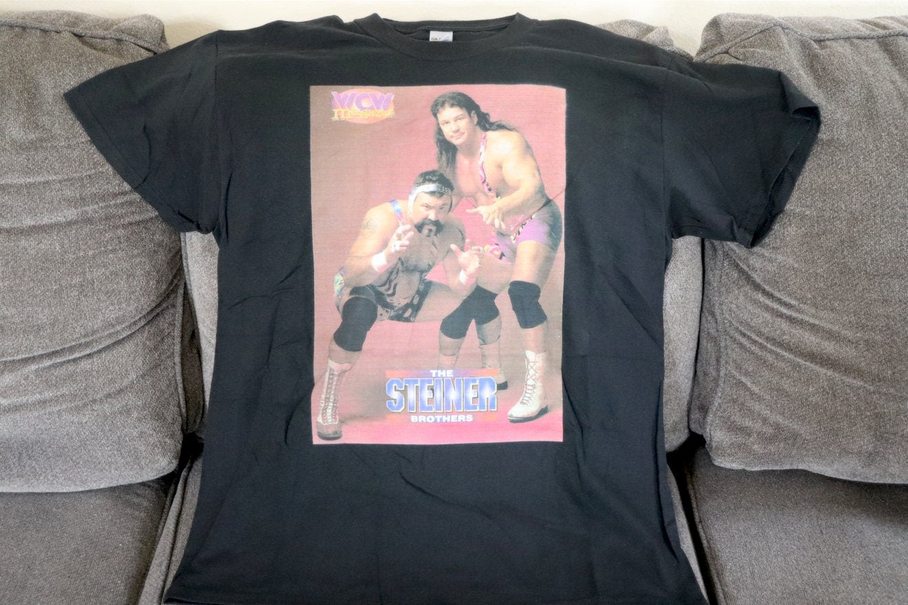 Steiner Brothers T-Shirt [Scott Steiner - Hulk Hogan - Ric Flair - Randy Savage - Ultimate Warrior - Birthday - Father's Day]