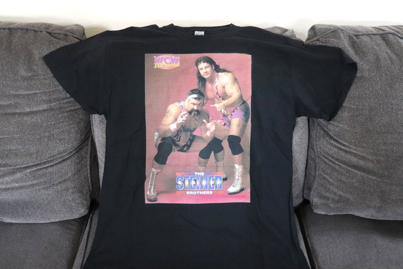 Steiner Brothers T-Shirt [Scott Steiner - Hulk Hogan - Ric Flair - Randy Savage - Ultimate Warrior - Birthday - Father's Day]