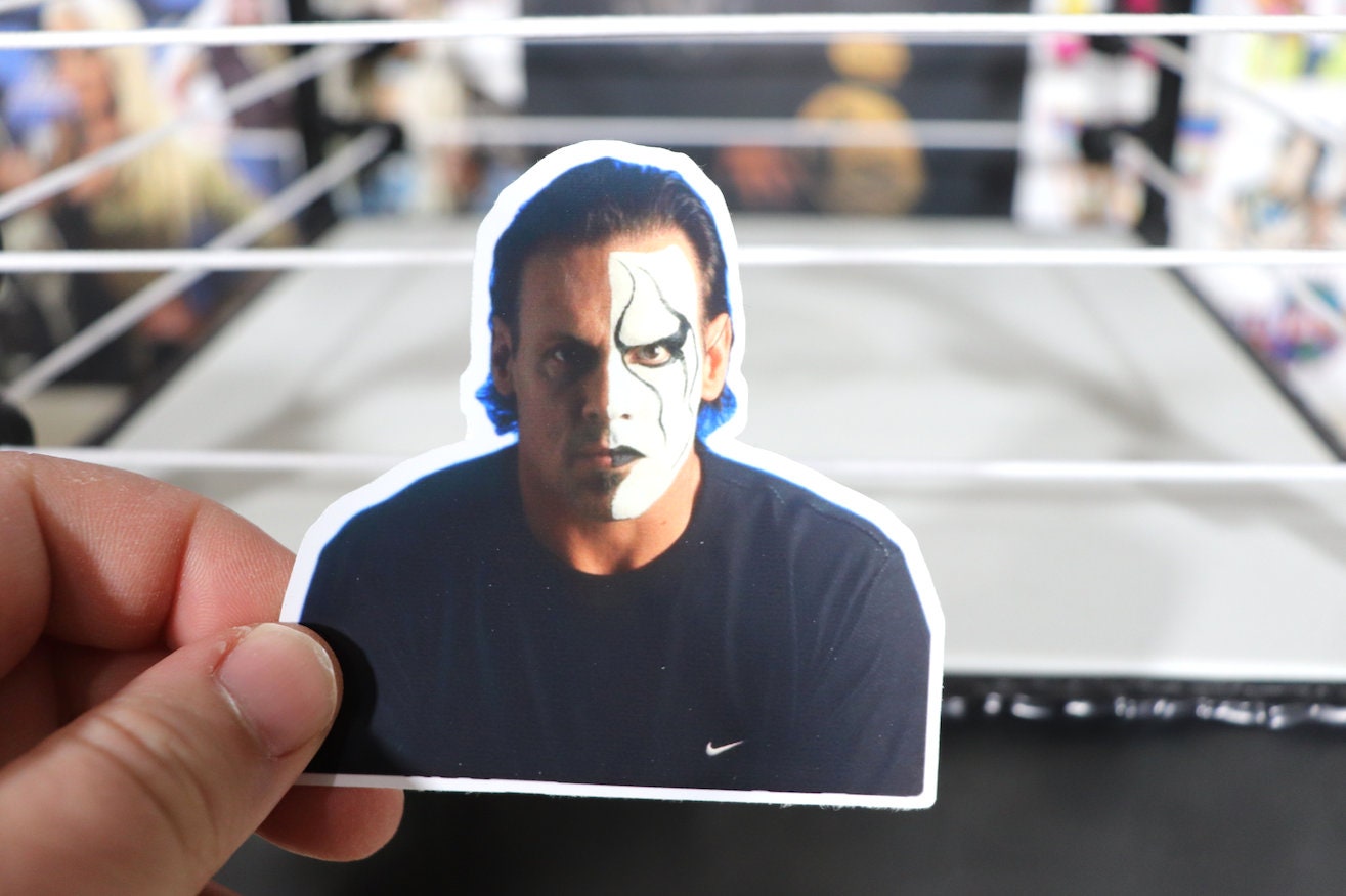 Sting Sticker No.6 [Ric Flair -  Hulk Hogan - Road Warriors - Randy Savage - Ultimate Warrior]