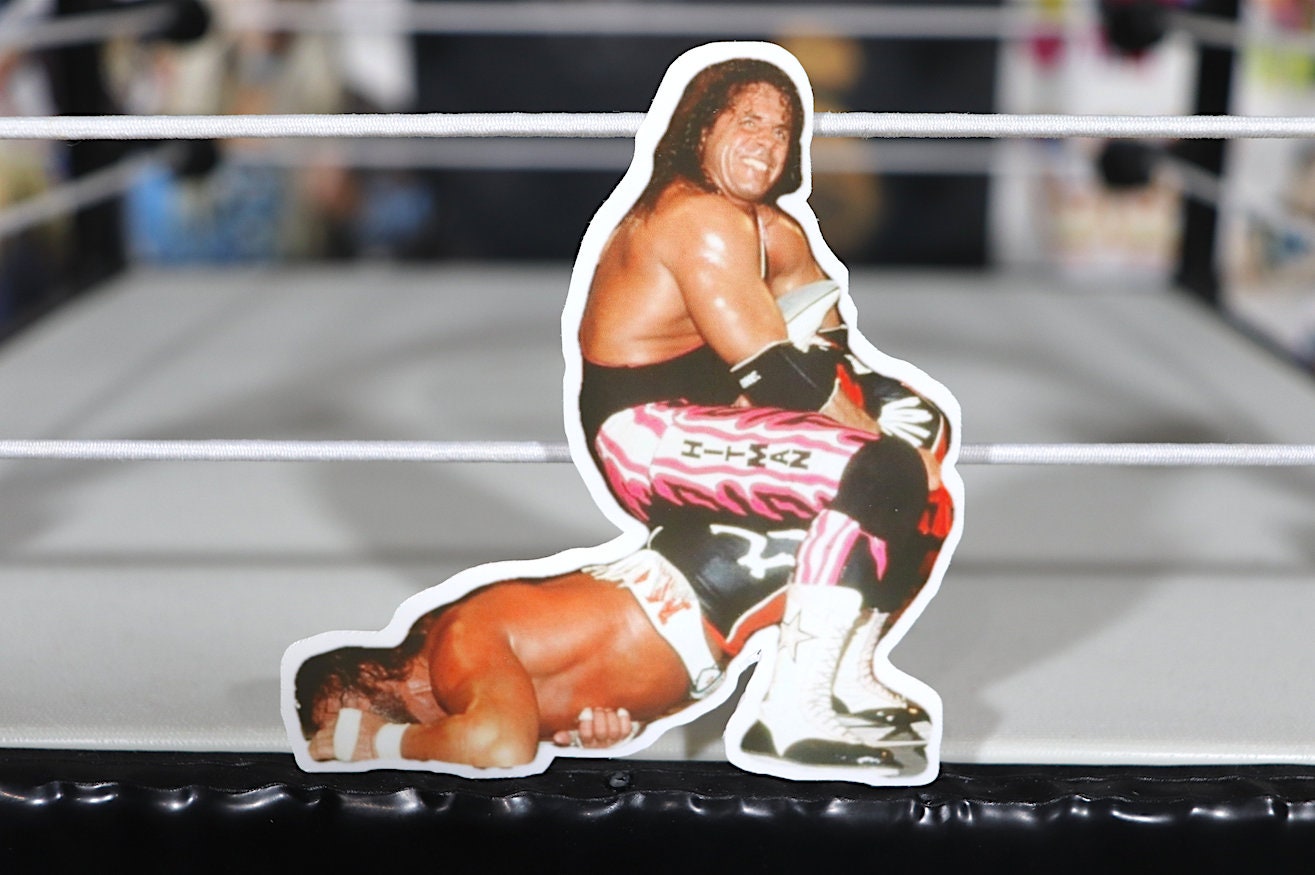 Sharpshooter - Hitman vs Savage Sticker [Wrestling, Ric Flair, Bret Hart, Randy Savage, Hulk Hogan, Ultimate Warrior, Pop Culture, Icons]