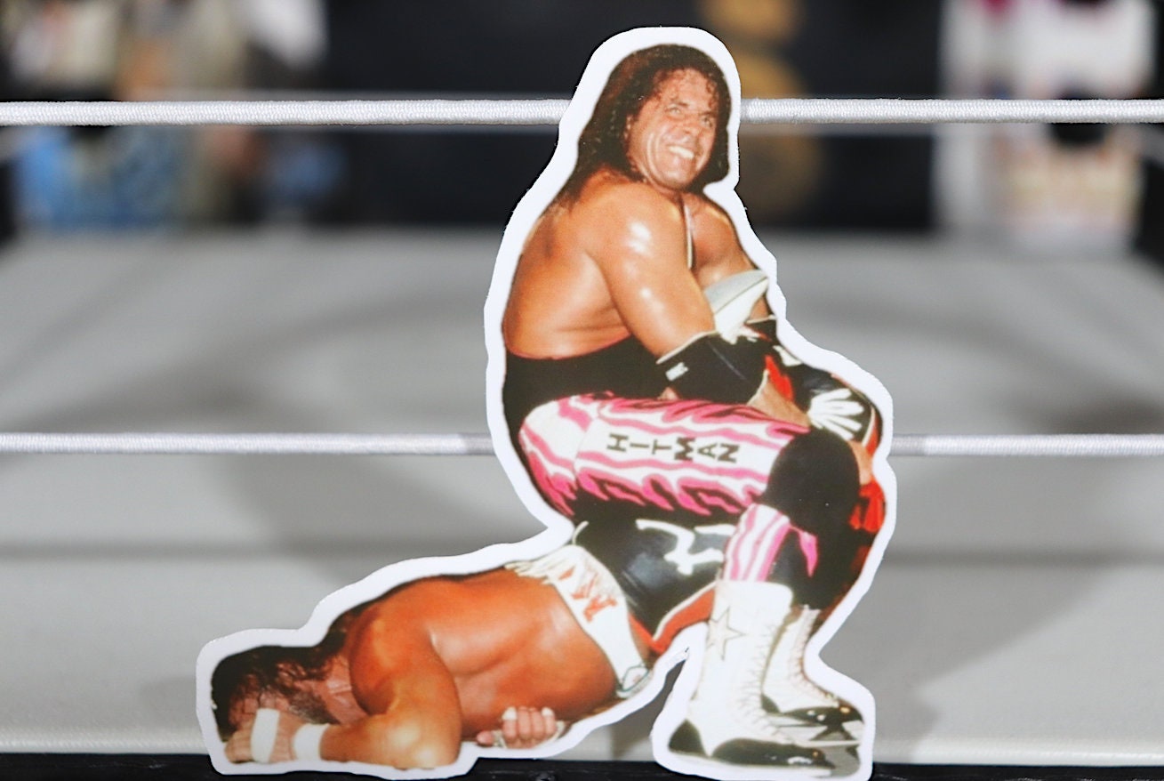 Sharpshooter - Hitman vs Savage Sticker [Wrestling, Ric Flair, Bret Hart, Randy Savage, Hulk Hogan, Ultimate Warrior, Pop Culture, Icons]