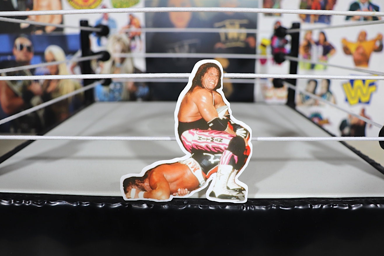 Sharpshooter - Hitman vs Savage Sticker [Wrestling, Ric Flair, Bret Hart, Randy Savage, Hulk Hogan, Ultimate Warrior, Pop Culture, Icons]