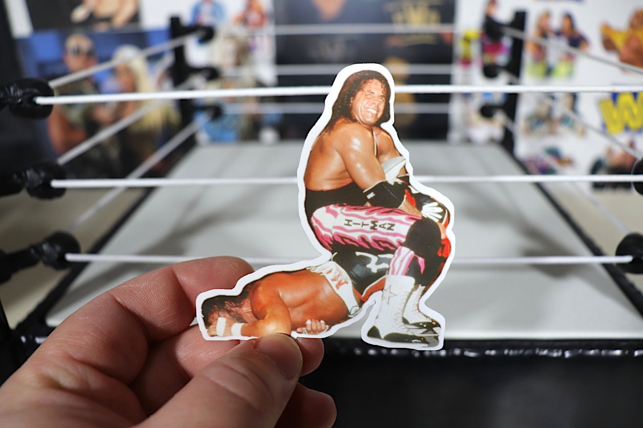 Sharpshooter - Hitman vs Savage Sticker [Wrestling, Ric Flair, Bret Hart, Randy Savage, Hulk Hogan, Ultimate Warrior, Pop Culture, Icons]