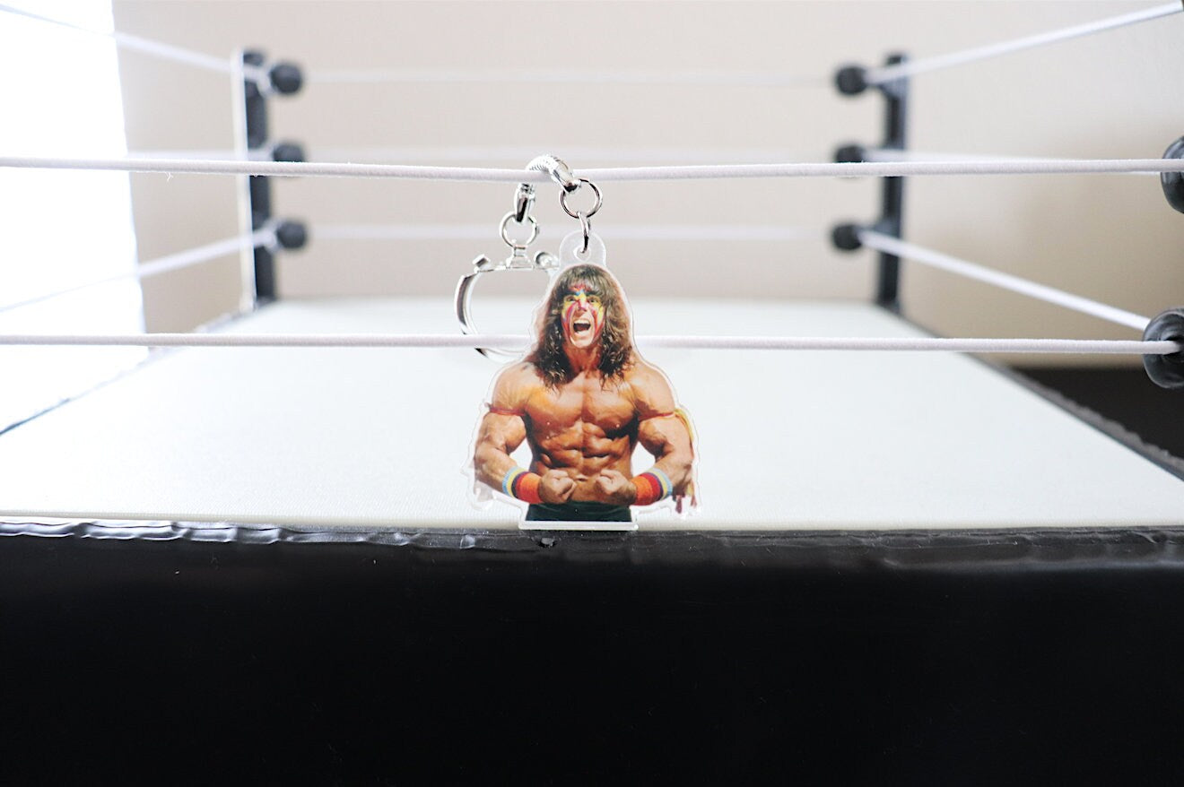 Ultimate Warrior KeyChain 2 [Hulk Hogan - Ric Flair - KeyChains - Pop Culture - Father's Day - Gift - Birthday Gift, Valentines Day Gift]