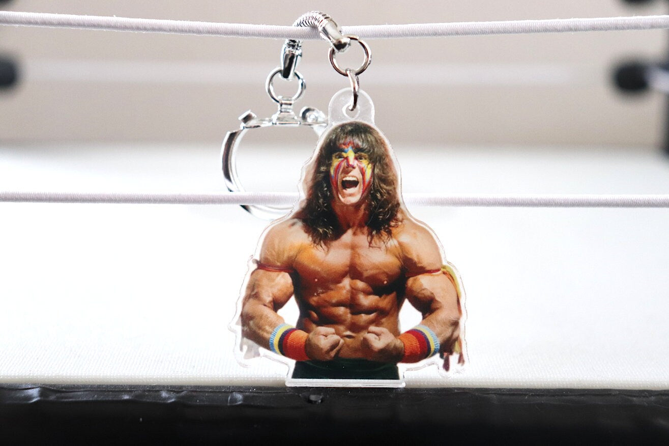 Ultimate Warrior KeyChain 2 [Hulk Hogan - Ric Flair - KeyChains - Pop Culture - Father's Day - Gift - Birthday Gift, Valentines Day Gift]