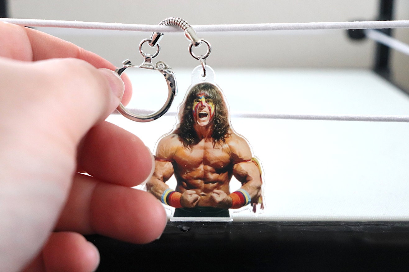 Ultimate Warrior KeyChain 2 [Hulk Hogan - Ric Flair - KeyChains - Pop Culture - Father's Day - Gift - Birthday Gift, Valentines Day Gift]