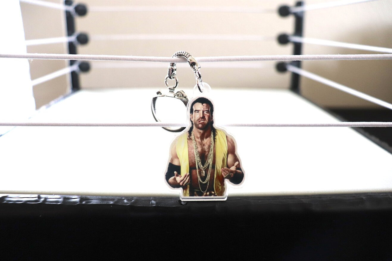 R@Z0r H@ll KeyChain [Father's Day - Hulk Hogan - Randy Savage - For Him - KeyChain - Pop Culture - Gift - Birthday Gift]