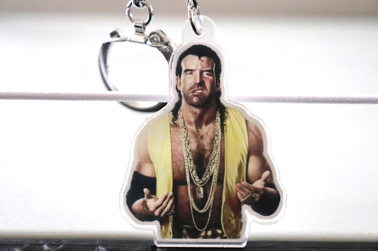 R@Z0r H@ll KeyChain [Father's Day - Hulk Hogan - Randy Savage - For Him - KeyChain - Pop Culture - Gift - Birthday Gift]