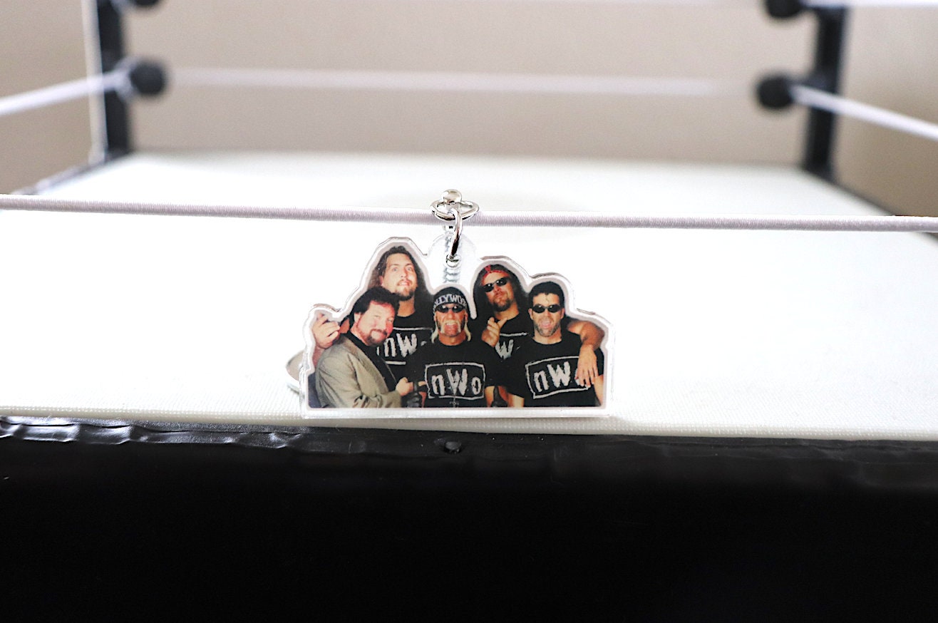 Nvv0 Squad KeyChain [Hulk Hogan - Scott Hall - Kevin Nash - For Him  - Pop Culture - Father's Day - Gift, Valentines Day, Birthday Gift]