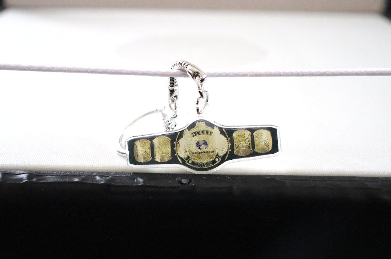 Winged Belt KeyChain [Hulk Hogan - Ric Flair - Randy Savage - For Him  - Pop Culture - Valentine's Day - Gift - Valentine - Birthday Gift]