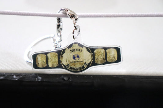 Winged Belt KeyChain [Hulk Hogan - Ric Flair - Randy Savage - For Him  - Pop Culture - Valentine's Day - Gift - Valentine - Birthday Gift]