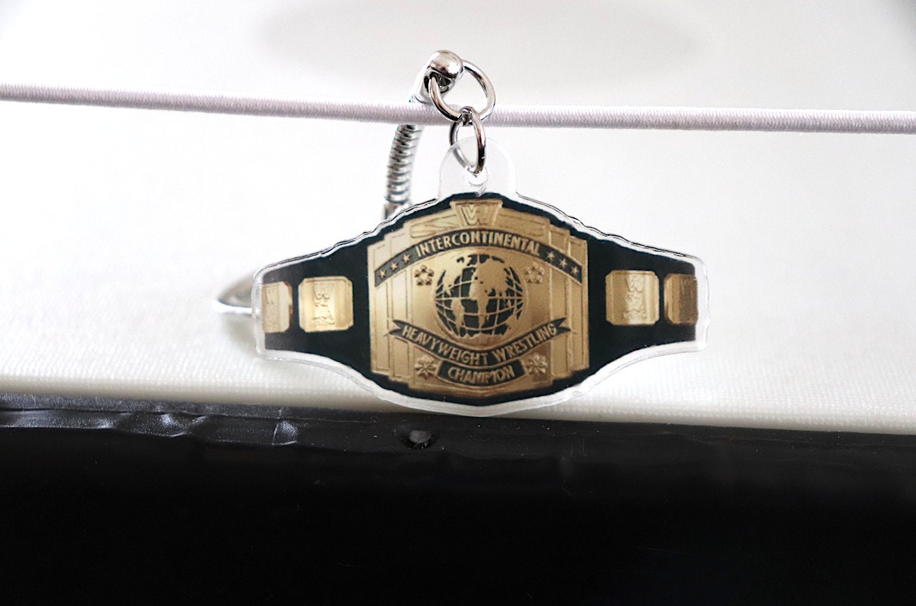 IC Title KeyChain [Hulk Hogan - Ric Flair - Randy Savage - For Him  - Pop Culture - Father's Day - Gift - Birthday Gift]