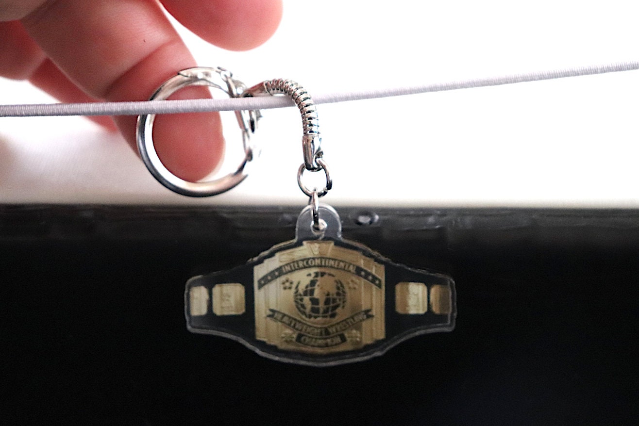 IC Title KeyChain [Hulk Hogan - Ric Flair - Randy Savage - For Him  - Pop Culture - Father's Day - Gift - Birthday Gift]