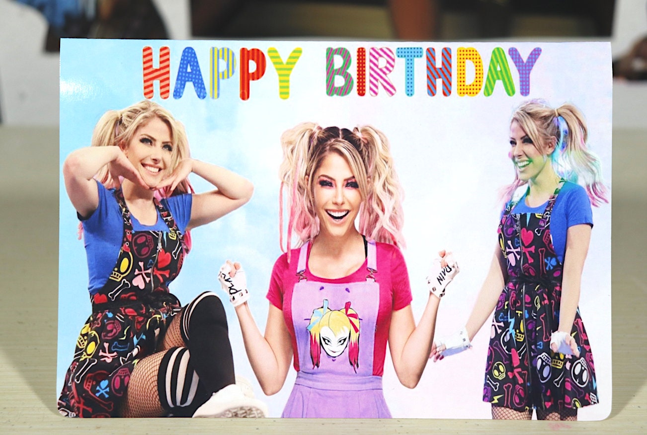 Alexa Bliss Happy Birthday Card