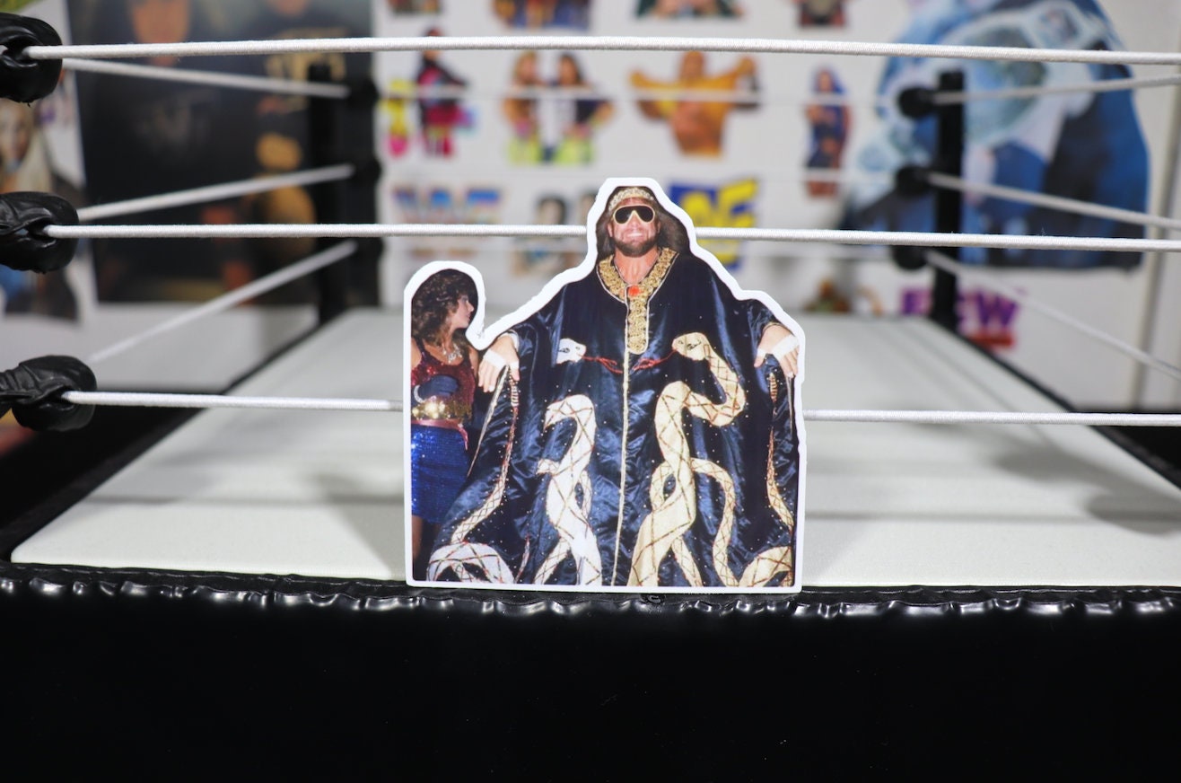 Macho Man Randy Savage & Elizabeth Sticker No.2 [Hulk Hogan - Ric Flair - Ultimate Warrior - njpw]