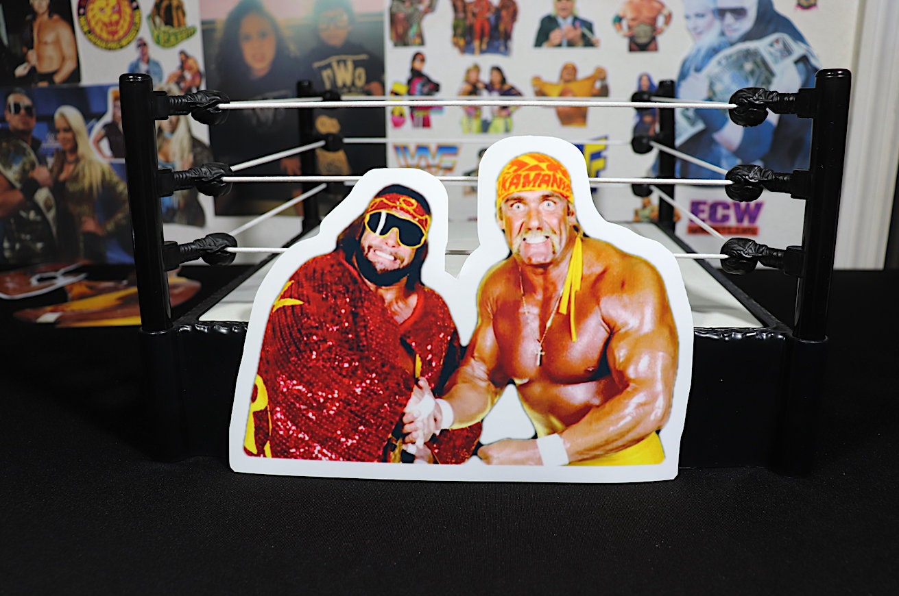 Hulk Hogan & Randy Savage LARGE Sticker