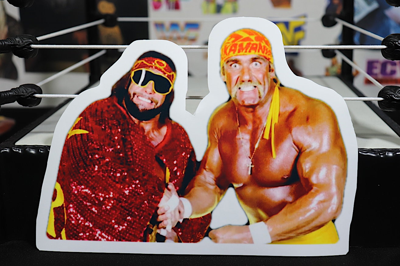 Hulk Hogan & Randy Savage LARGE Sticker