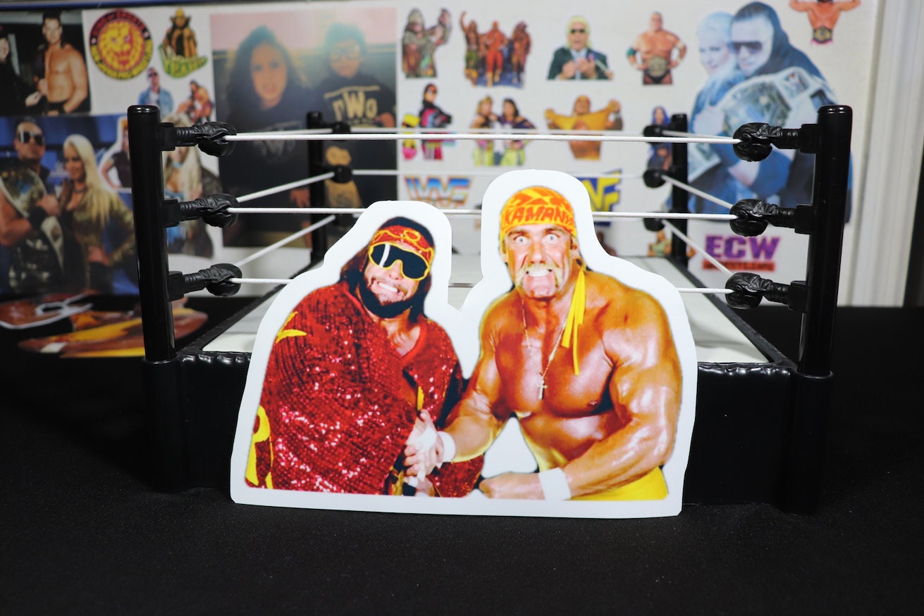 Hulk Hogan & Randy Savage LARGE Sticker