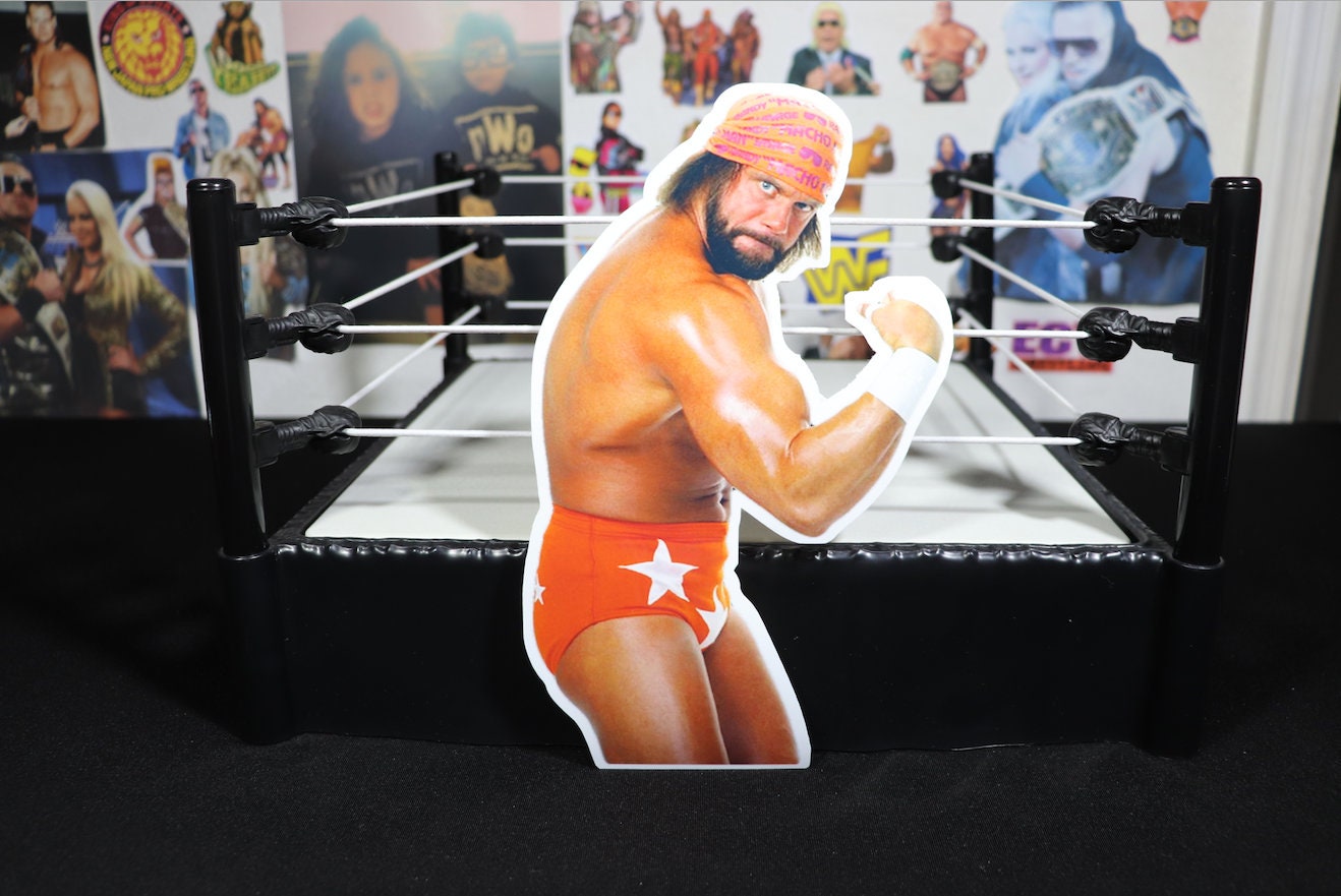 Randy Savage LARGE Sticker [Macho Man - Hulk Hogan - Ric Flair - Ultimate Warrior]