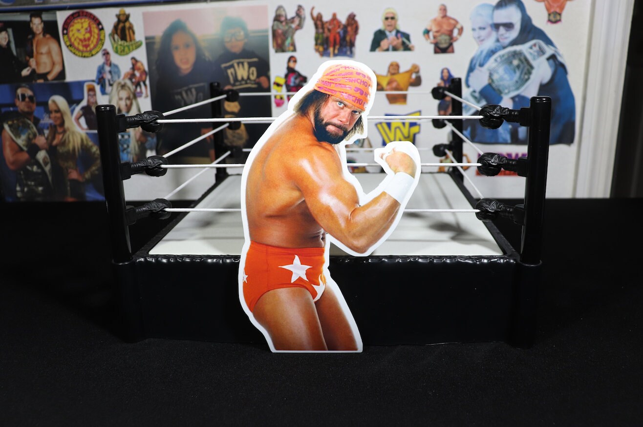 Randy Savage LARGE Sticker [Macho Man - Hulk Hogan - Ric Flair - Ultimate Warrior]