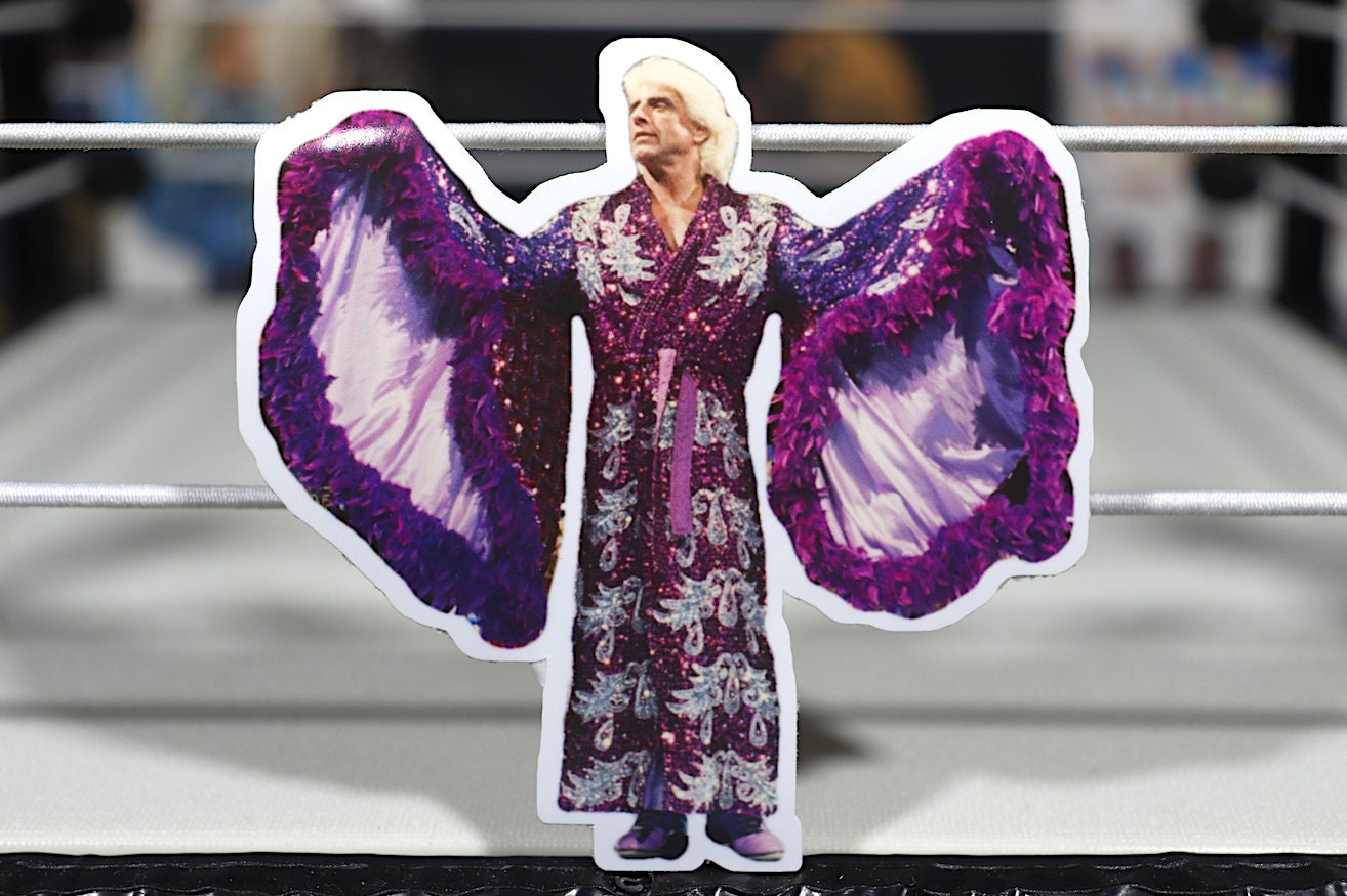 Ric Flair Robe Sticker 2 [Hulk Hogan, Ultimate Warrior, Randy Savage, Wrestling]