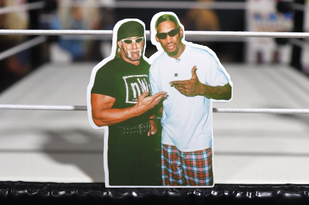 Hulk Hogan & Dennis Rodman Sticker No.4