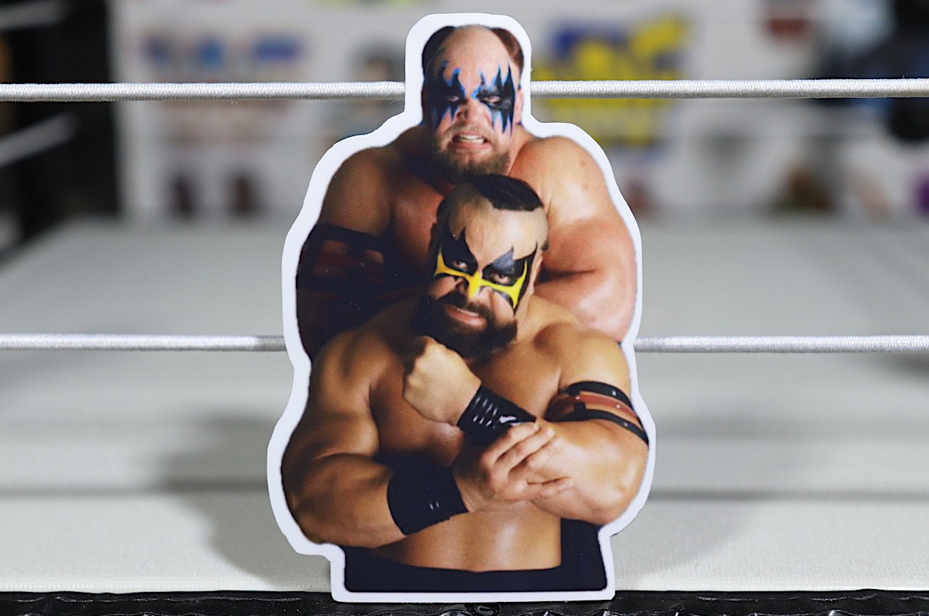 Powers Of Pain Sticker No.2 [Warlord - Barbarian - Ric Flair - Hulk Hogan - Randy Savage - Ultimate Warrior - Wrestling]