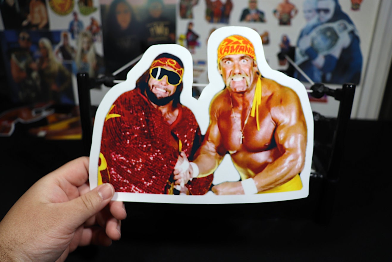 Hulk Hogan & Randy Savage LARGE Sticker