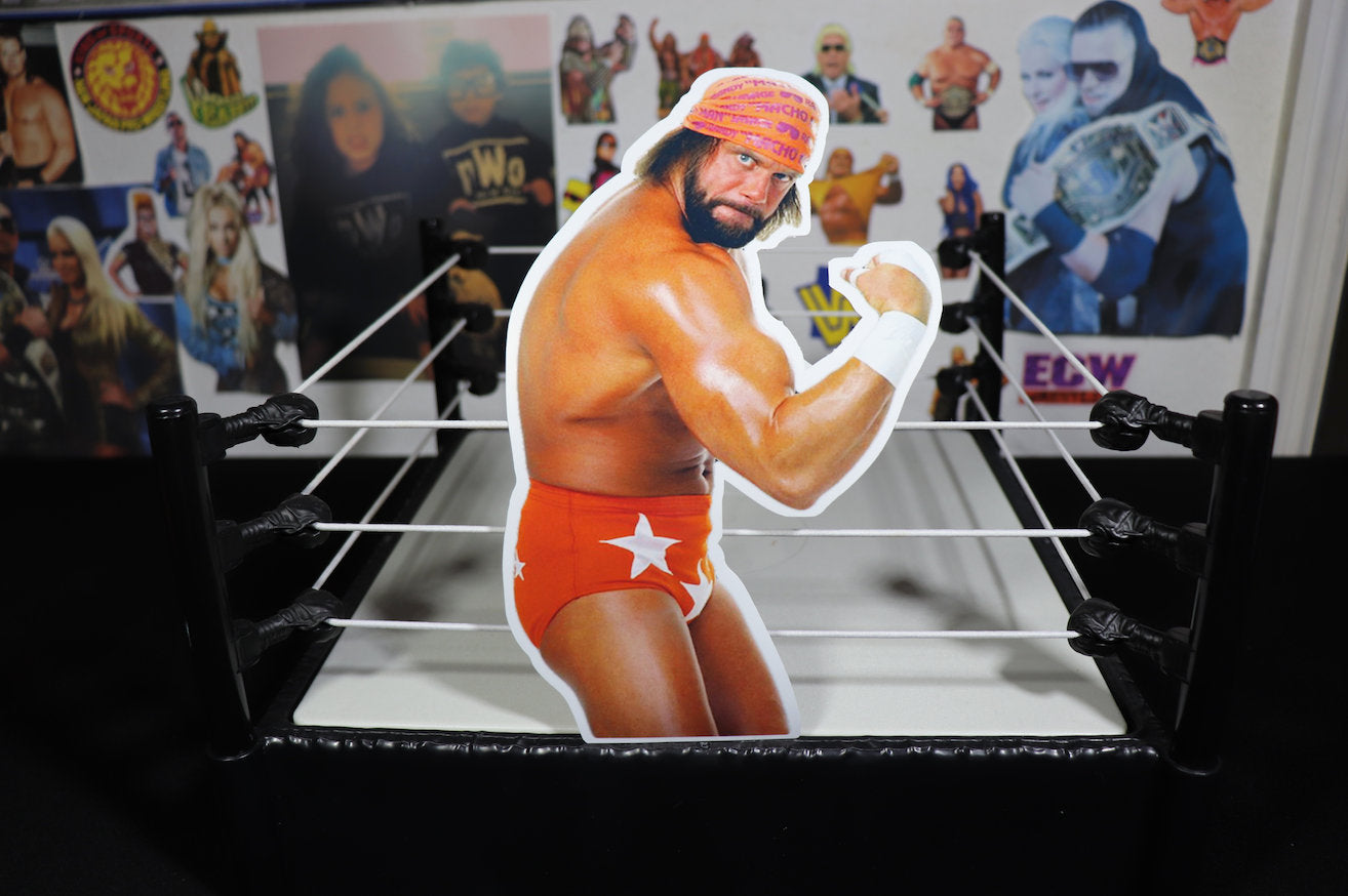 Randy Savage LARGE Sticker [Macho Man - Hulk Hogan - Ric Flair - Ultimate Warrior]