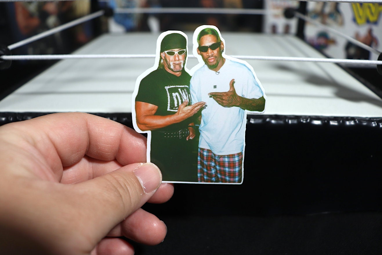 Hulk Hogan & Dennis Rodman Sticker No.4