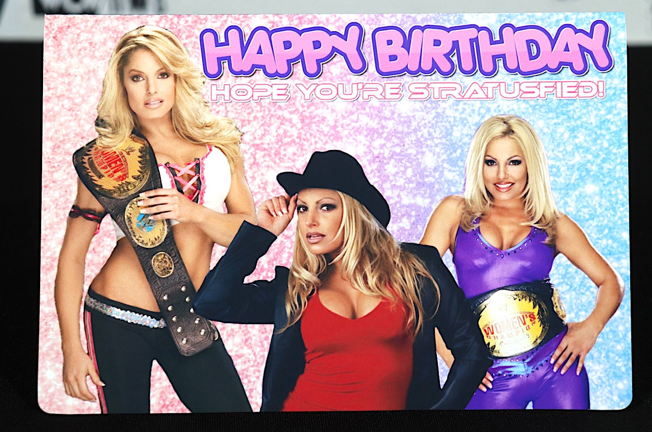 Trish Stratus Happy Birthday Card